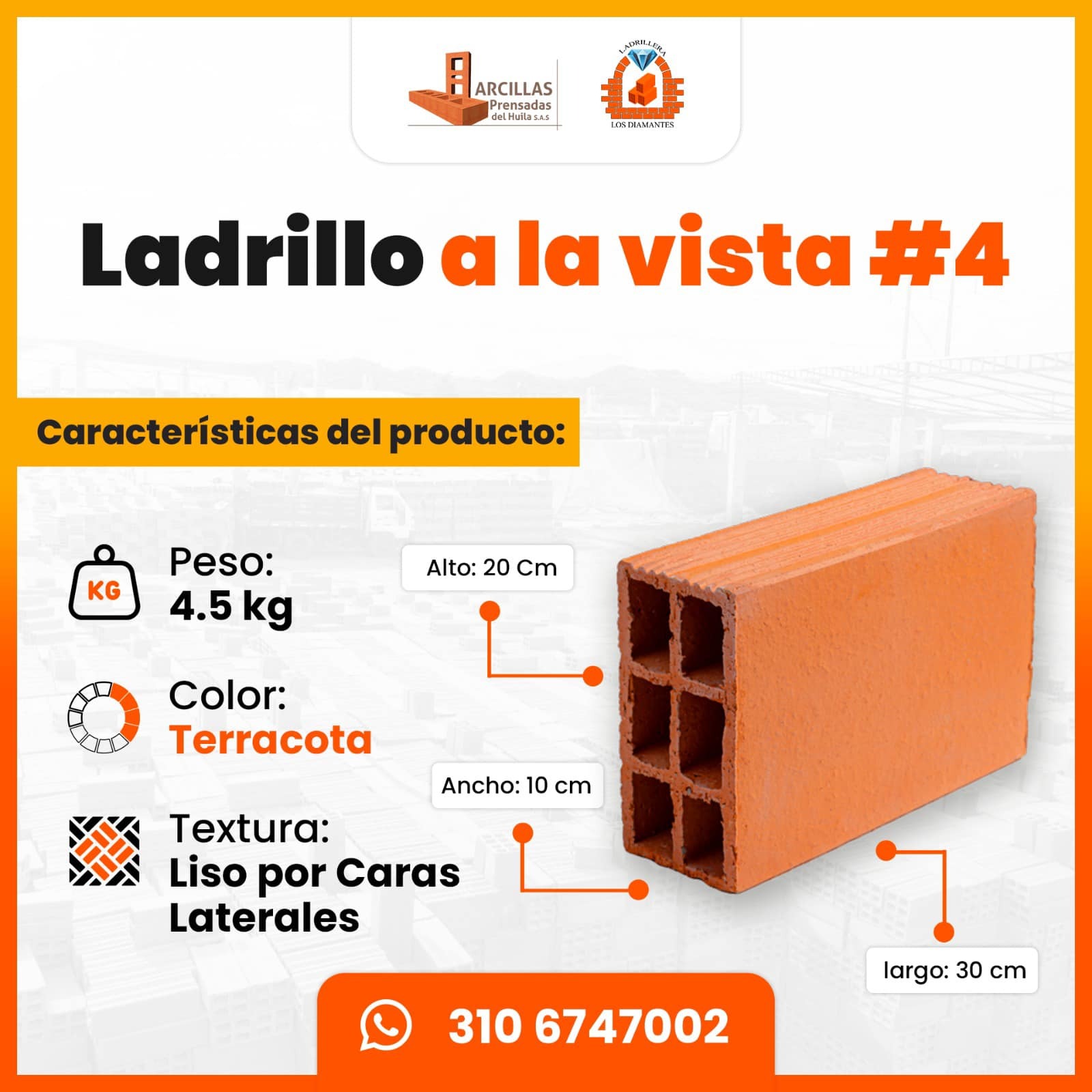 Ladrillo a la Vista #4 — medidas técnicas